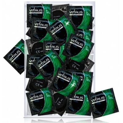 Vitalis 100 Préservatifs Premium 60 mm XXL Largeur Nominale Vitalis 100 Préservatifs Premium 60 mm XXL Largeur Nominale