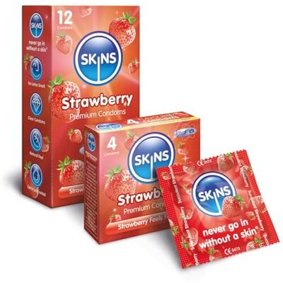 SKINS Premium Big Box Lot de 100 préservatifs aromatisés ultra fins pour rapports oraux et sexuels avec lubrifiant extra aromatisé pour plus de plaisir SKINS Premium Big Box Lot de 100 préservatifs aromatisés ultra fins pour rapports oraux et sexuels avec lubrifiant extra aromatisé pour plus de plaisir