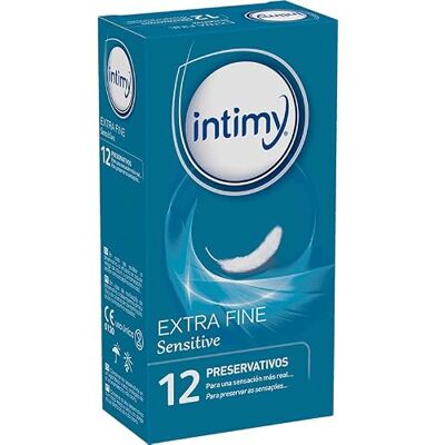INTIMY Préservatifs Extra Fine 12 Préservatifs Sensitive Lubrifiés Latex Plus de sensation INTIMY Préservatifs Extra Fine 12 Préservatifs Sensitive Lubrifiés Latex Plus de sensation