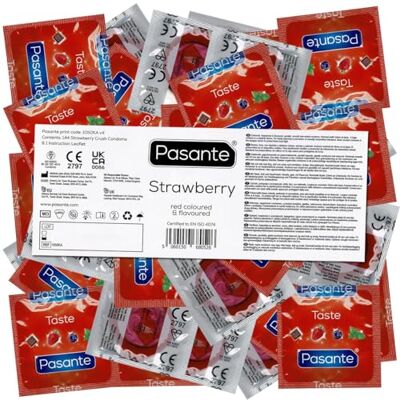 Pasante Préservatifs saveur fraise – 144 pièces Pasante Préservatifs saveur fraise – 144 pièces