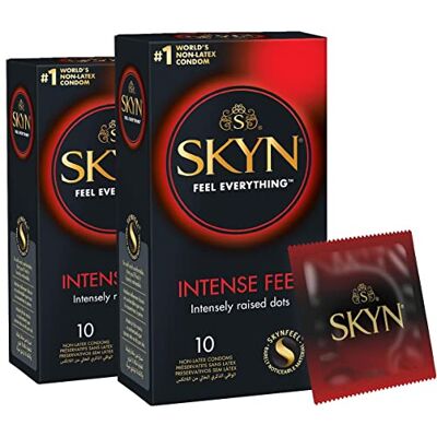 SKYN Pack 20 Préservatifs Sans Latex Intense Feel Ultra Perlé SKYN Pack 20 Préservatifs Sans Latex Intense Feel Ultra Perlé