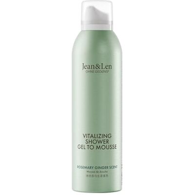 Jean & Len Gel douche revitalisant à la mousse Rosemary & Ginger, avec huile d'amande, de jojoba et de babassu, pour une expérience de nettoyage parfumée, pour peaux normales, mousse de douche sans Jean & Len Gel douche revitalisant à la mousse Rosemary & Ginger, avec huile d'amande, de jojoba et de babassu, pour une expérience de nettoyage parfumée, pour peaux normales, mousse de douche sans