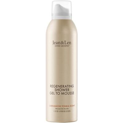 Jean & Len Gel douche régénérant à la mousse Cardamom & Tonka, huile d'amande et de jojoba pour une expérience de nettoyage parfumée, pour peaux normales, mousse de douche, sans parabène ni silicone, Jean & Len Gel douche régénérant à la mousse Cardamom & Tonka, huile d'amande et de jojoba pour une expérience de nettoyage parfumée, pour peaux normales, mousse de douche, sans parabène ni silicone,