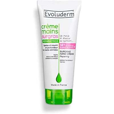 Evoluderm Crème Mains Surgras Réparatrice 100 ml Fabrication Française Evoluderm Crème Mains Surgras Réparatrice 100 ml Fabrication Française