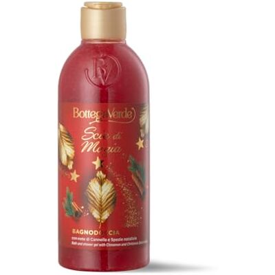 Bottega Verde Scies de Magie, Bain de douche, 250 ml, avec notes de cannelle et épices de Noël Bottega Verde Scies de Magie, Bain de douche, 250 ml, avec notes de cannelle et épices de Noël