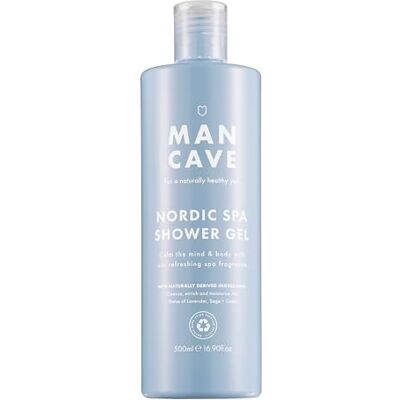 ManCave Gel Douche Nordic Spa pour hommes, 500 ml, vegan aux ingrédients naturels Lavande apaisante, sauge terreuse et cèdre chaud Sans Cruauté, Emballage Recyclé ManCave Gel Douche Nordic Spa pour hommes, 500 ml, vegan aux ingrédients naturels Lavande apaisante, sauge terreuse et cèdre chaud Sans Cruauté, Emballage Recyclé