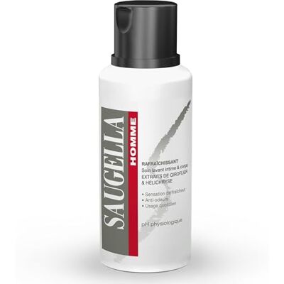 Saugella Homme – Soin Lavant Intime & Corps spécial hygiène masculine – Lutte contre les Odeurs Indésirables Hélichryse et giroflier – 200ml Saugella Homme – Soin Lavant Intime & Corps spécial hygiène masculine – Lutte contre les Odeurs Indésirables Hélichryse et giroflier – 200ml