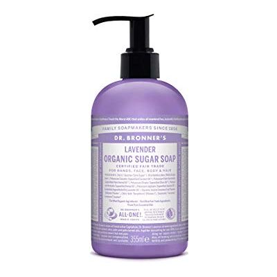 Dr. Bronner's Sugar Soap Savon Liquide 355 ml Lavande Dr. Bronner's Sugar Soap Savon Liquide 355 ml Lavande