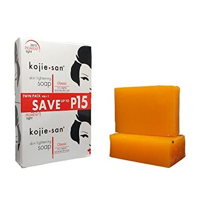 Kojie San Skin Kojic Acid Soap 65 g avec VCO, glycérine et vitamine C, le savon aide à soulager les taches sombres, les points noirs, les rousseurs, les cicatrices d'acné, les taches rouges, les Kojie San Skin Kojic Acid Soap 65 g avec VCO, glycérine et vitamine C, le savon aide à soulager les taches sombres, les points noirs, les rousseurs, les cicatrices d'acné, les taches rouges, les