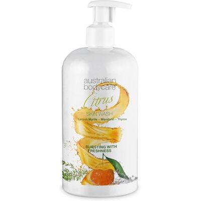 Australian Bodycare Gel douche professionnel aux agrumes et à l'huile d'arbre à thé 500 ml – Pour les peaux douces et impures, idéal avant l'épilation à la cire/rasage Australian Bodycare Gel douche professionnel aux agrumes et à l'huile d'arbre à thé 500 ml – Pour les peaux douces et impures, idéal avant l'épilation à la cire/rasage