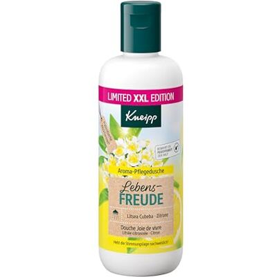 Kneipp Gel douche XXL Lebensfreude Citron et Litsea Cubeba Formule sans microplastique 400 ml Kneipp Gel douche XXL Lebensfreude Citron et Litsea Cubeba Formule sans microplastique 400 ml