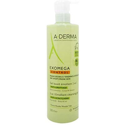A-Derma gel de soin, Aderma Exomega, 500Ml, pour routine de soin quotidienne A-Derma gel de soin, Aderma Exomega, 500Ml, pour routine de soin quotidienne
