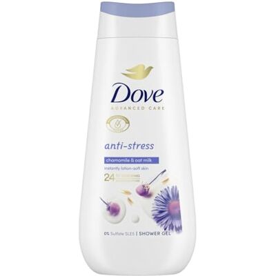Dove Lot de 6 gels douche Advanced Care, anti-stress, 225 ml Dove Lot de 6 gels douche Advanced Care, anti-stress, 225 ml