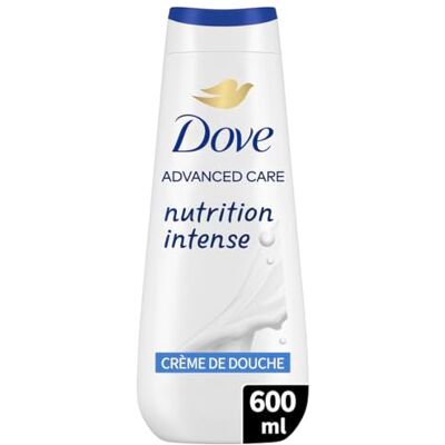 Dove Gel Douche Nutrition Intense 0% Sulfate 600ml Nourrit et Prend Soin des Peaux Sèches, 24h Sensation Peau Douce Comme un Lait Corporel, Testé Dermatologiquement Dove Gel Douche Nutrition Intense 0% Sulfate 600ml Nourrit et Prend Soin des Peaux Sèches, 24h Sensation Peau Douce Comme un Lait Corporel, Testé Dermatologiquement
