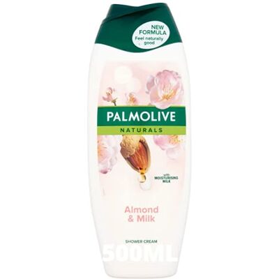 Palmolive Lot de 6 gels douche « Amande & Lait » pour femme 500 ml Palmolive Lot de 6 gels douche « Amande & Lait » pour femme 500 ml