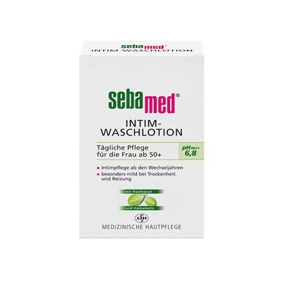 SEBAMED Gel nettoyant intime pH 6,8 2 x 200 ml Soin quotidien pour les femmes à partir de 50+ avec panthénol et hamaméli. SEBAMED Gel nettoyant intime pH 6,8 2 x 200 ml Soin quotidien pour les femmes à partir de 50+ avec panthénol et hamaméli.