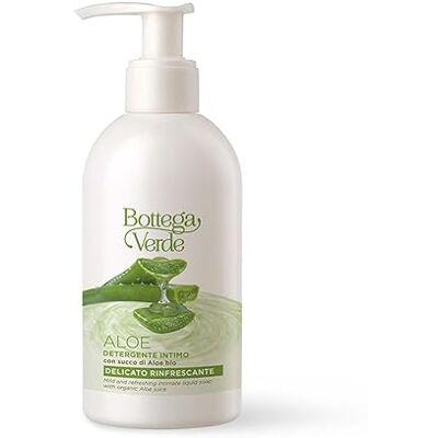 Bottega Verde , ALOE Nettoyant intime avec jus d'aloès bio (250 ml) délicat rafraîchissant Bottega Verde , ALOE Nettoyant intime avec jus d'aloès bio (250 ml) délicat rafraîchissant