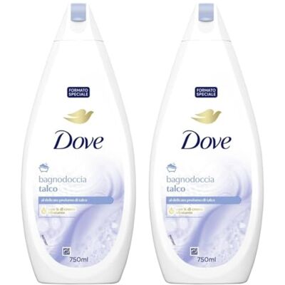 Dove Bain moussant De Beauté Talc 750 Ml (2, Unités) Dove Bain moussant De Beauté Talc 750 Ml (2, Unités)
