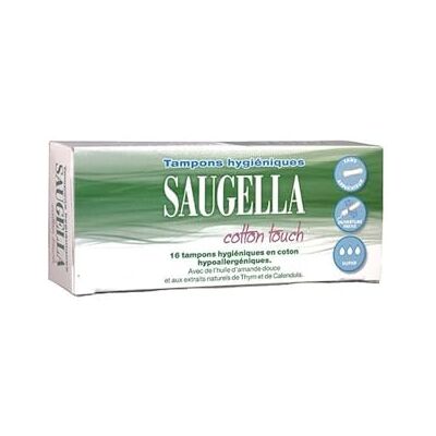 Saugella Tampons Hygièniques cotton touch super boîte de 16 tampons Saugella Tampons Hygièniques cotton touch super boîte de 16 tampons