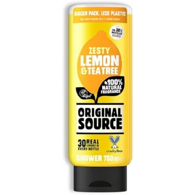 ORIGINAL SOURCE Gel douche Citron et arbre à thé 750 ml ORIGINAL SOURCE Gel douche Citron et arbre à thé 750 ml