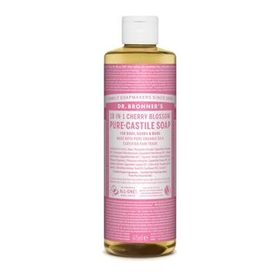 Dr. Bronner's Pure Castile Liquid Soap Cherry Blossom 475 ML Dr. Bronner's Pure Castile Liquid Soap Cherry Blossom 475 ML