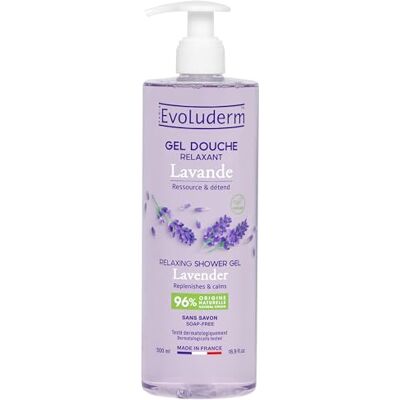 Evoluderm – Gel Douche Lavande Relaxant 500 ml 96% d’Origine Naturelle Végan Fabrication Française Evoluderm – Gel Douche Lavande Relaxant 500 ml 96% d’Origine Naturelle Végan Fabrication Française