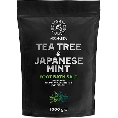 Trust Voetbadzout met zeezout en etherische theeboomolie & muntolie 1 kg/1000 g pedicure badzout badtoevoeging met natuurzuiver zeezout voetverzorging voor voeten en nagels Trust Voetbadzout met zeezout en etherische theeboomolie & muntolie 1 kg/1000 g pedicure badzout badtoevoeging met natuurzuiver zeezout voetverzorging voor voeten en nagels