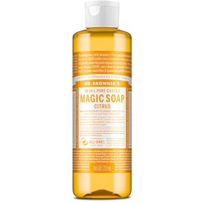 Dr. Bronner's Savons Magiques de Dr. Bronner Dr Bronners Pure Magic-Castille Savon Bio Orange Citron 8 Oz Dr. Bronner's Savons Magiques de Dr. Bronner Dr Bronners Pure Magic-Castille Savon Bio Orange Citron 8 Oz