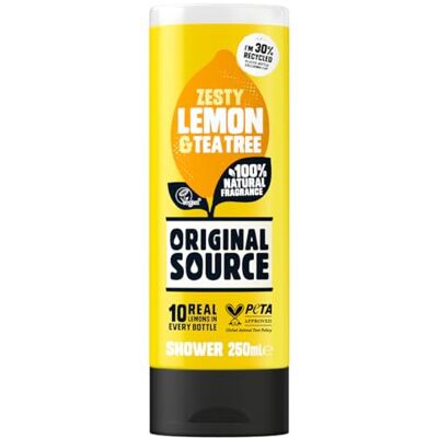 ORIGINAL SOURCE Zesty Gel douche Citron et arbre à thé, 250 ml ORIGINAL SOURCE Zesty Gel douche Citron et arbre à thé, 250 ml