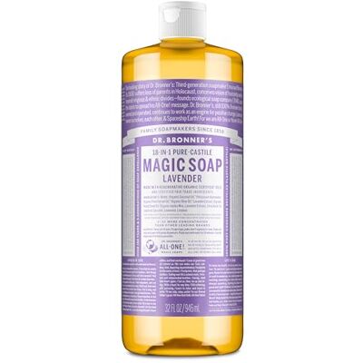 Dr. Bronner's Dr Bronner's Pure-Castille Lavendar Savon Liquide 1000 ml Dr. Bronner's Dr Bronner's Pure-Castille Lavendar Savon Liquide 1000 ml