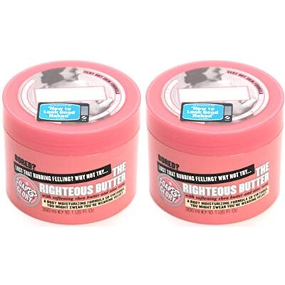 Soap & Glory Soap And Glory The Righteous Butter Lot de 2 beurres corporels 300 ml Soap & Glory Soap And Glory The Righteous Butter Lot de 2 beurres corporels 300 ml