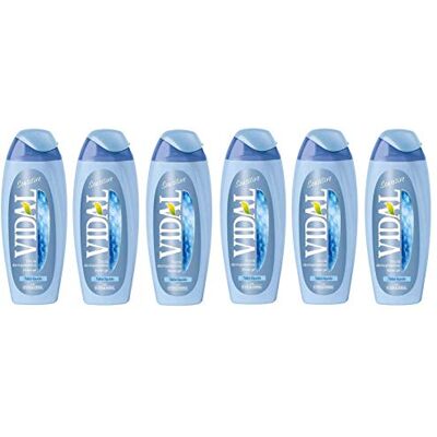 Vidal 6 x Sensation avec Talc Gel Douche Crème de Douche Gel douche 250 ml Vidal 6 x Sensation avec Talc Gel Douche Crème de Douche Gel douche 250 ml