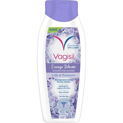 Vagisil Nettoyant sous-vêtements pour femme, essence délicate au lilas de printemps, hygiène intime, sans savon, respecte le pH sous-vêtements de la peau, 250 ml Vagisil Nettoyant sous-vêtements pour femme, essence délicate au lilas de printemps, hygiène intime, sans savon, respecte le pH sous-vêtements de la peau, 250 ml