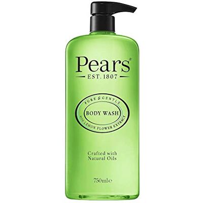 PEARS Pure & Gentle Gel Douche 750ml Extrait de Fleur de Citron Gel Douche Doux et Rafraîchissant aux Huiles Naturelles PEARS Pure & Gentle Gel Douche 750ml Extrait de Fleur de Citron Gel Douche Doux et Rafraîchissant aux Huiles Naturelles