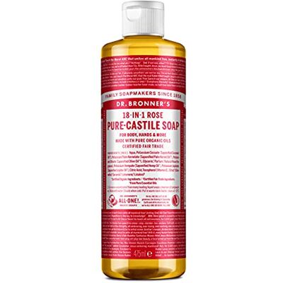 Dr. Bronner's Dr Bronners Savon liquide Rose, 475 Ml Dr. Bronner's Dr Bronners Savon liquide Rose, 475 Ml