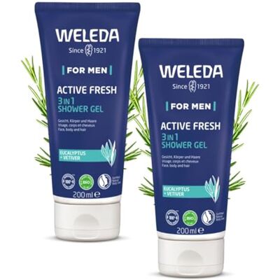 WELEDA Gel Douche Énergisant Homme Lot de 2 x 200 ml WELEDA Gel Douche Énergisant Homme Lot de 2 x 200 ml