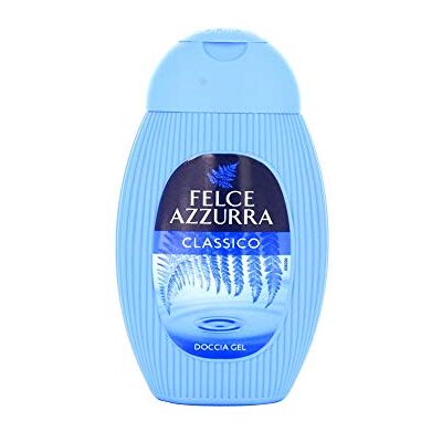 Felce Azzurra Gel douche Gel nettoyant frais et hydratant pour peau douce, notes de rose et de lavande, testé dermatologiquement Felce Azzurra Gel douche Gel nettoyant frais et hydratant pour peau douce, notes de rose et de lavande, testé dermatologiquement