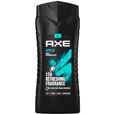AXE Apollo Gel Douche Homme Galaxy Fresh, Sauge aromatique et Bois de cèdre, Fraîcheur, Format XL 400ml AXE Apollo Gel Douche Homme Galaxy Fresh, Sauge aromatique et Bois de cèdre, Fraîcheur, Format XL 400ml