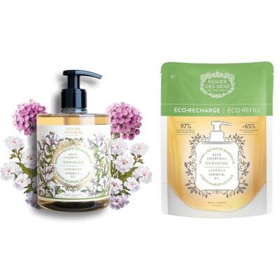 Panier des Sens Savon Liquide Mains Verveine 1 Savon + 1 Recharge 2x500ml Panier des Sens Savon Liquide Mains Verveine 1 Savon + 1 Recharge 2x500ml
