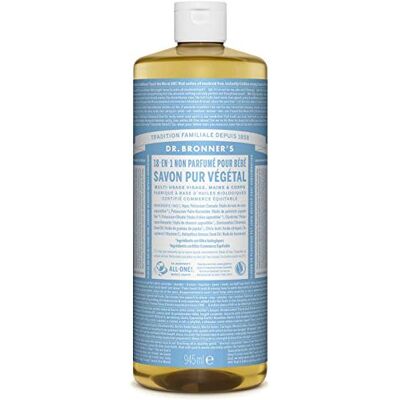 Dr. Bronner's Dr. Bronner Savon liquide bio pour b�b� non parfum� Pure Castille Dr. Bronner's Dr. Bronner Savon liquide bio pour b�b� non parfum� Pure Castille