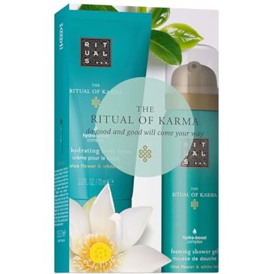 Rituals The Ritual of Karma Kit de voyage, mini gel douche 50 ml et crème pour le corps 70 ml Rituals The Ritual of Karma Kit de voyage, mini gel douche 50 ml et crème pour le corps 70 ml