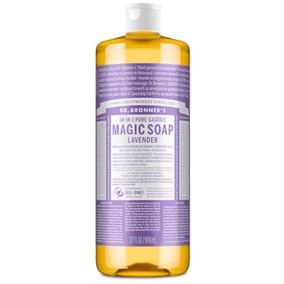 Dr. Bronner's Dr Bronner's Pure-Castille Lavendar Savon Liquide 1000 ml Dr. Bronner's Dr Bronner's Pure-Castille Lavendar Savon Liquide 1000 ml