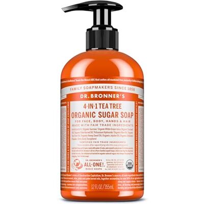 Dr. Bronner's Dr Bronner's Savon à pompe bio, arbre à thé, 355 ml Dr. Bronner's Dr Bronner's Savon à pompe bio, arbre à thé, 355 ml