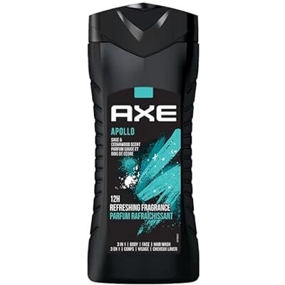 AXE Men Lot de 3 gels douche 3 en 1 « Apollo – Sage & Cèdarwood Scent » 250 ml AXE Men Lot de 3 gels douche 3 en 1 « Apollo – Sage & Cèdarwood Scent » 250 ml