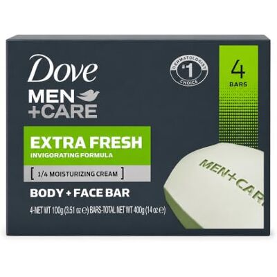 Dove Zeep Men Care Extra Fresh 4 x 100 g Dove Zeep Men Care Extra Fresh 4 x 100 g