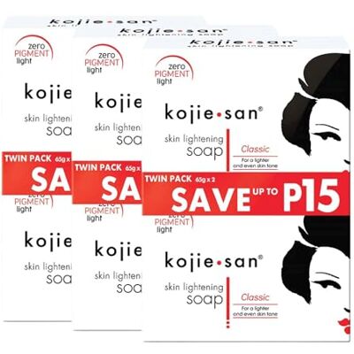 Kojie San SKIN LIGHTENING SOAP, 6-PACK (6X65GRAMS) by (fake 1) Kojie San SKIN LIGHTENING SOAP, 6-PACK (6X65GRAMS) by (fake 1)