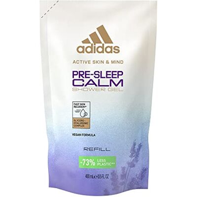 adidas Pre-Sleep Calm Gel douche rechargeable à l'huile essentielle de lavande et parfum apaisant 400 ml adidas Pre-Sleep Calm Gel douche rechargeable à l'huile essentielle de lavande et parfum apaisant 400 ml