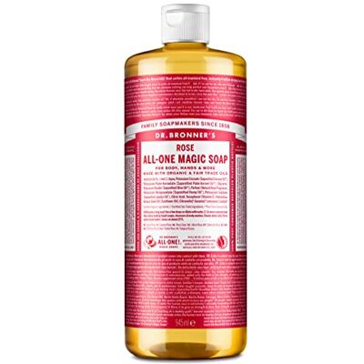 Dr. Bronner's Savon liquide bio 945 ml, rose Dr. Bronner's Savon liquide bio 945 ml, rose