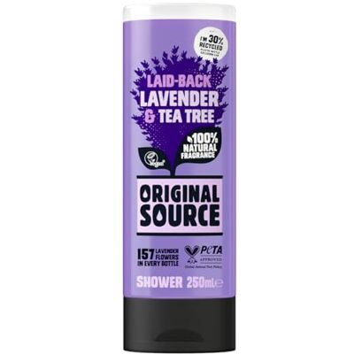 ORIGINAL SOURCE Gel douche lavande et arbre à thé – 250 ml ORIGINAL SOURCE Gel douche lavande et arbre à thé – 250 ml