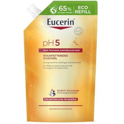 Eucerin pH5 Duschöl Nachfüllbeutel, 400 ml Gel Eucerin pH5 Duschöl Nachfüllbeutel, 400 ml Gel